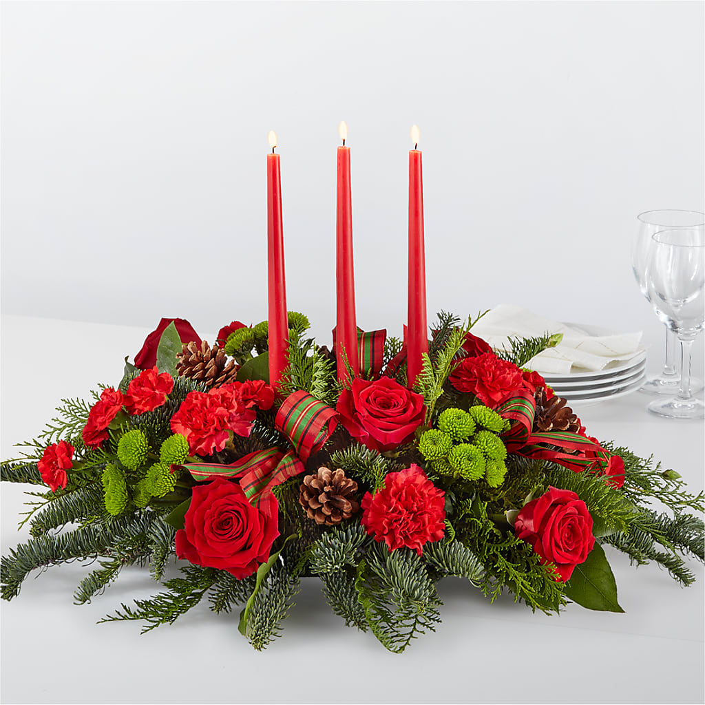 By the Candlelight Centerpiece – Attitudes-n-designs, Houma LA