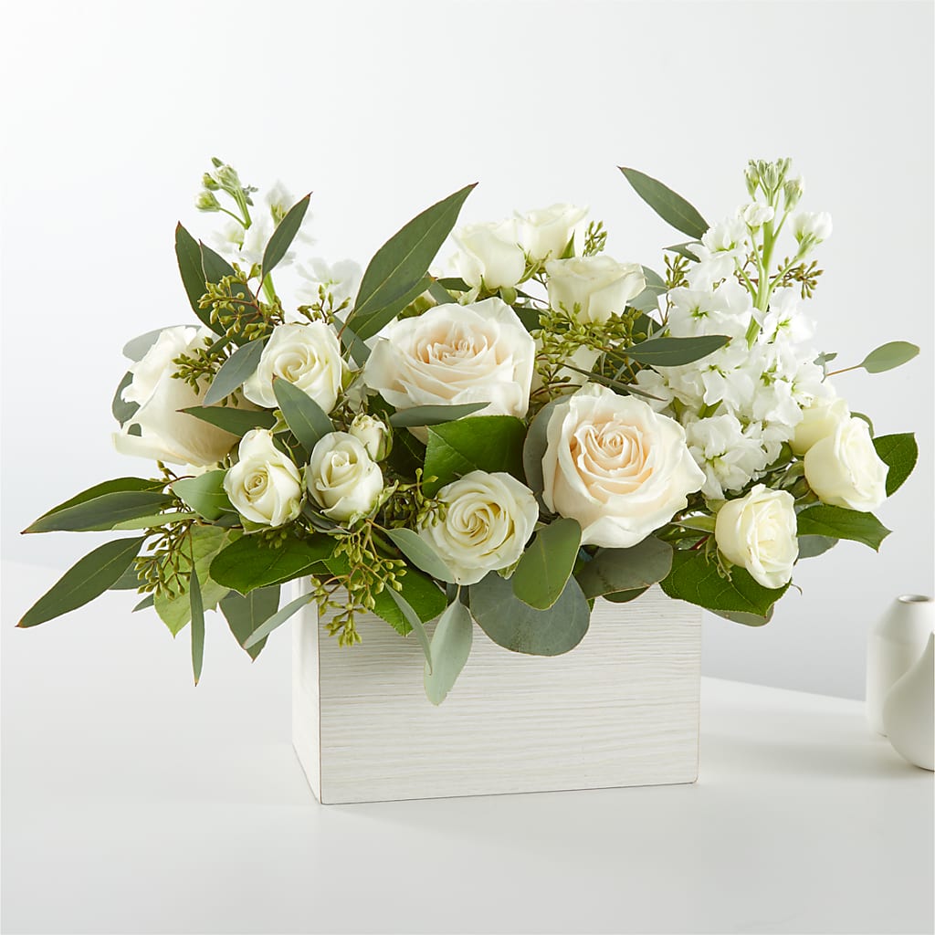 Fresh Linen Box Bouquet – Attitudes-n-designs, Houma LA