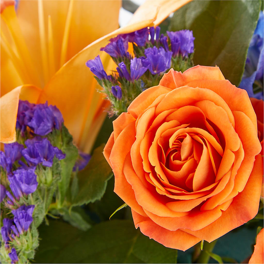 Radiant Citrus Box Bouquet – Attitudes-n-designs, Houma LA