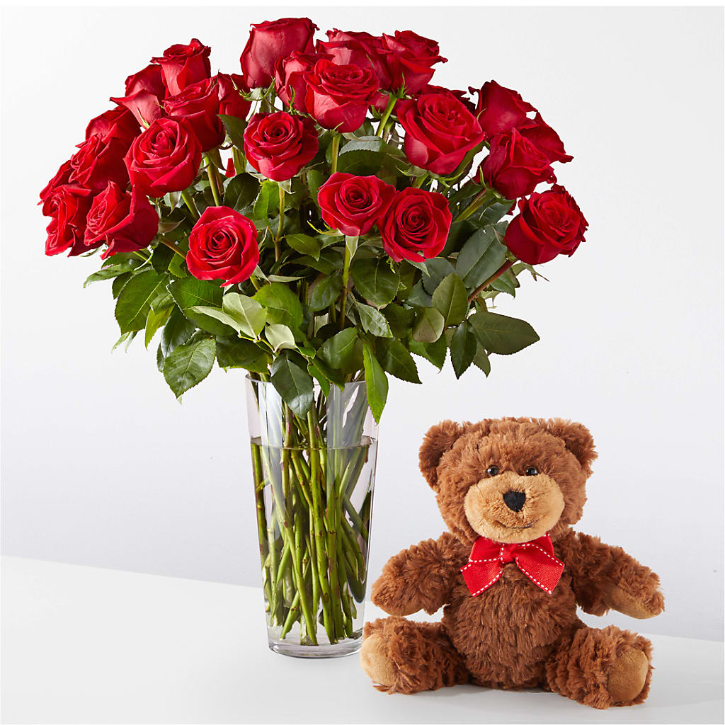Romantic Long Stem Red Rose Bouquet Bundles – Attitudes-n-designs, Houma LA