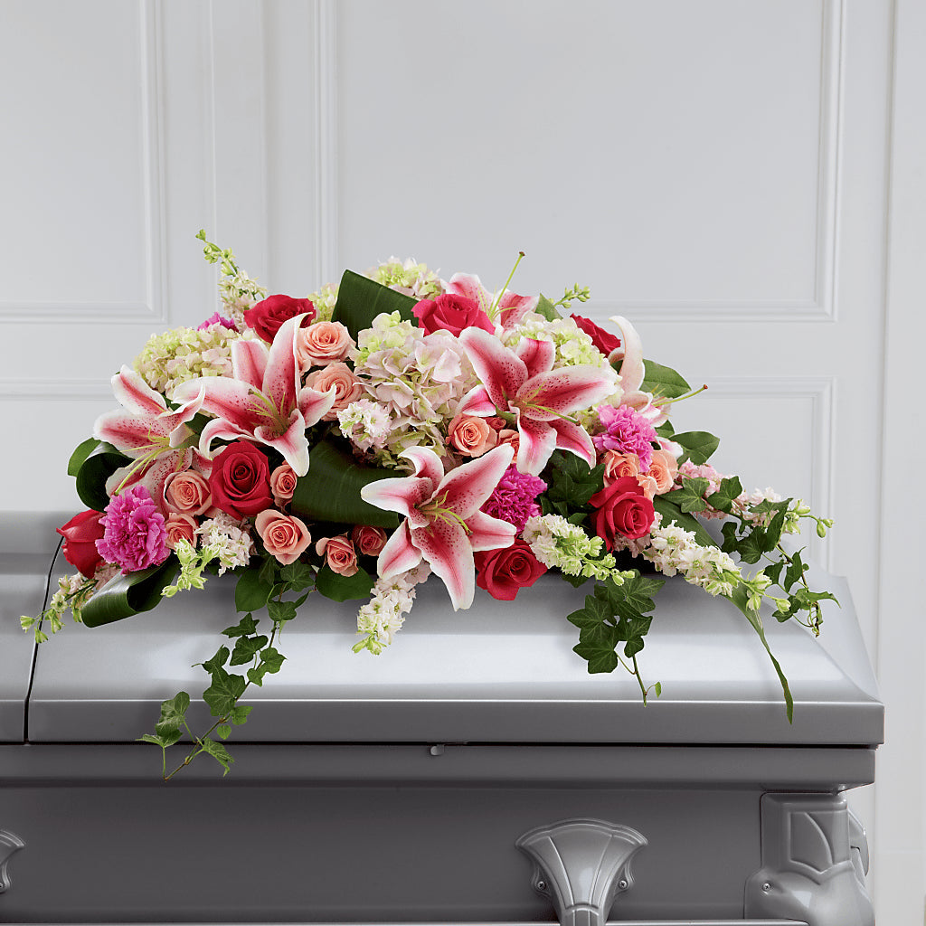 Splendid Grace Casket Spray – Attitudes-n-designs, Houma LA
