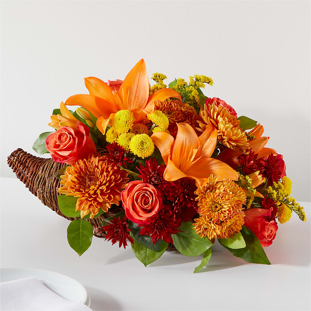 Bouquet of Blessings Cornucopia – Attitudes-n-designs, Houma LA