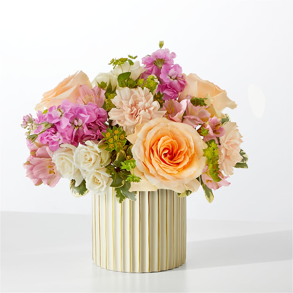 Paradise Bouquet with Ivory Vase – Attitudes-n-designs, Houma LA