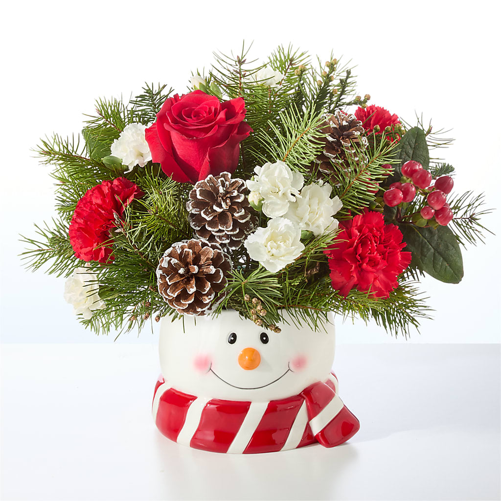 Jolly Snowman Bouquet –  Attitudes-n-designs, Houma LA