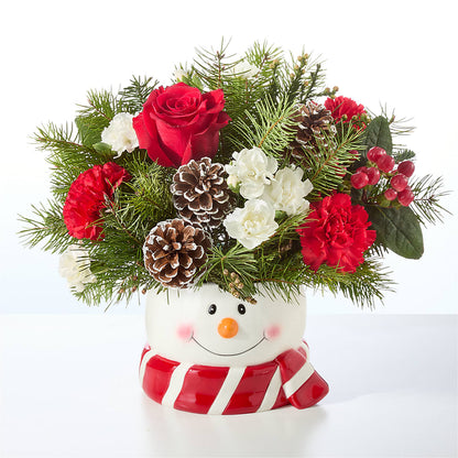 Jolly Snowman Bouquet –  Attitudes-n-designs, Houma LA