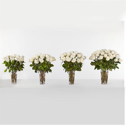 Long Stem White Rose Bouquet –  Attitudes-n-designs, Houma LA
