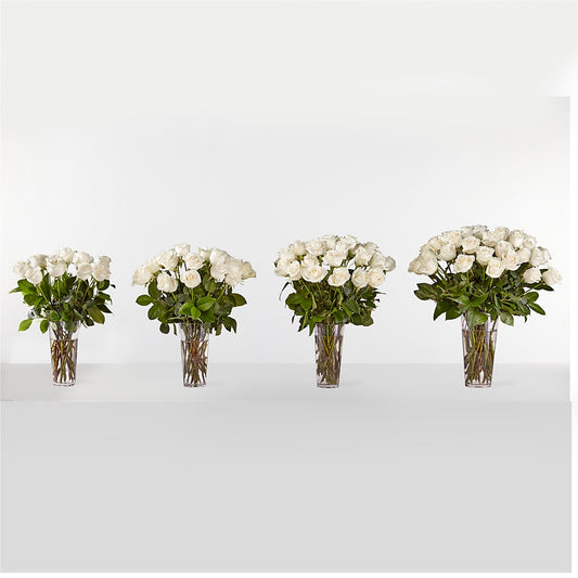 Long Stem White Rose Bouquet –  Attitudes-n-designs, Houma LA