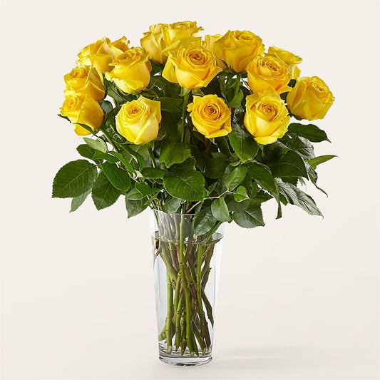 Long Stem Yellow Rose Bouquet –  Attitudes-n-designs, Houma LA