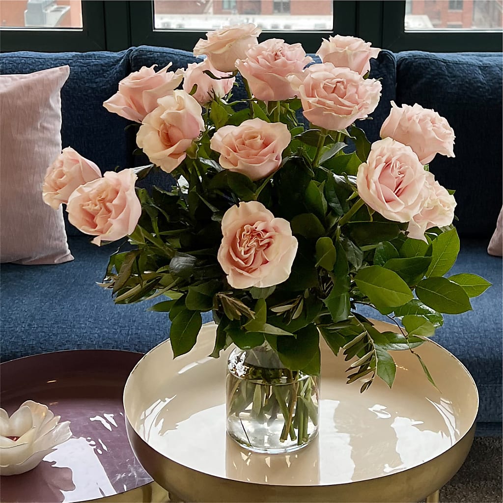 Long Stem Pink Rose Bouquet –  Attitudes-n-designs, Houma LA