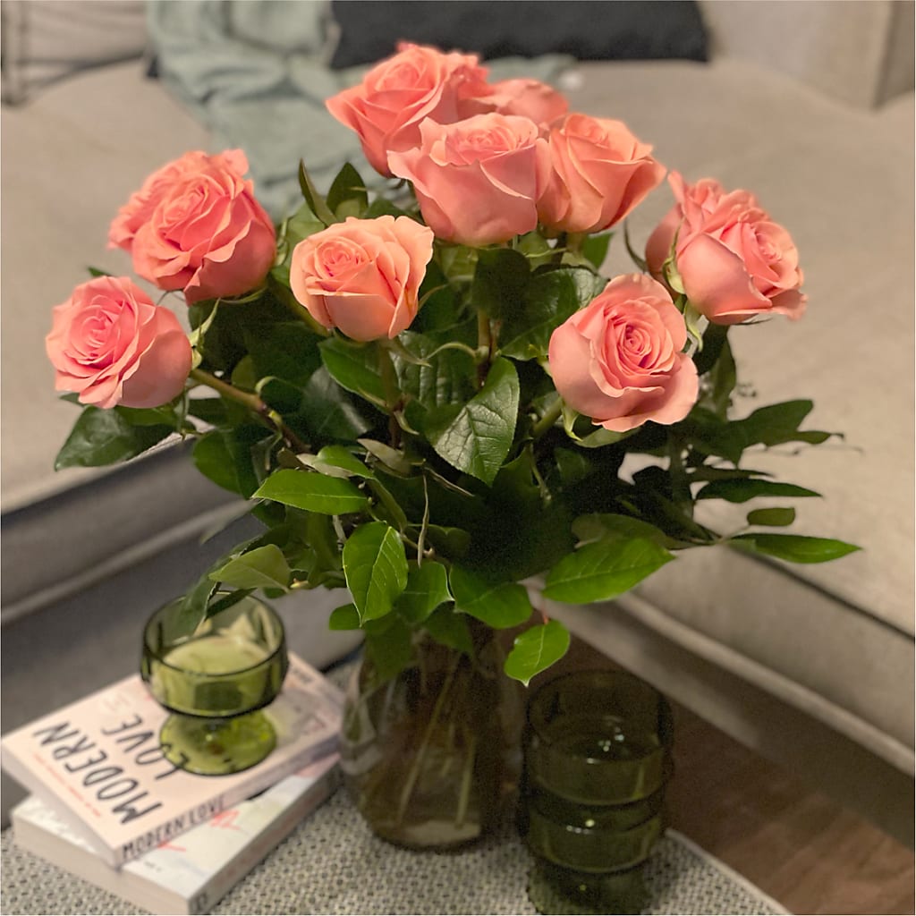 Long Stem Pink Rose Bouquet –  Attitudes-n-designs, Houma LA