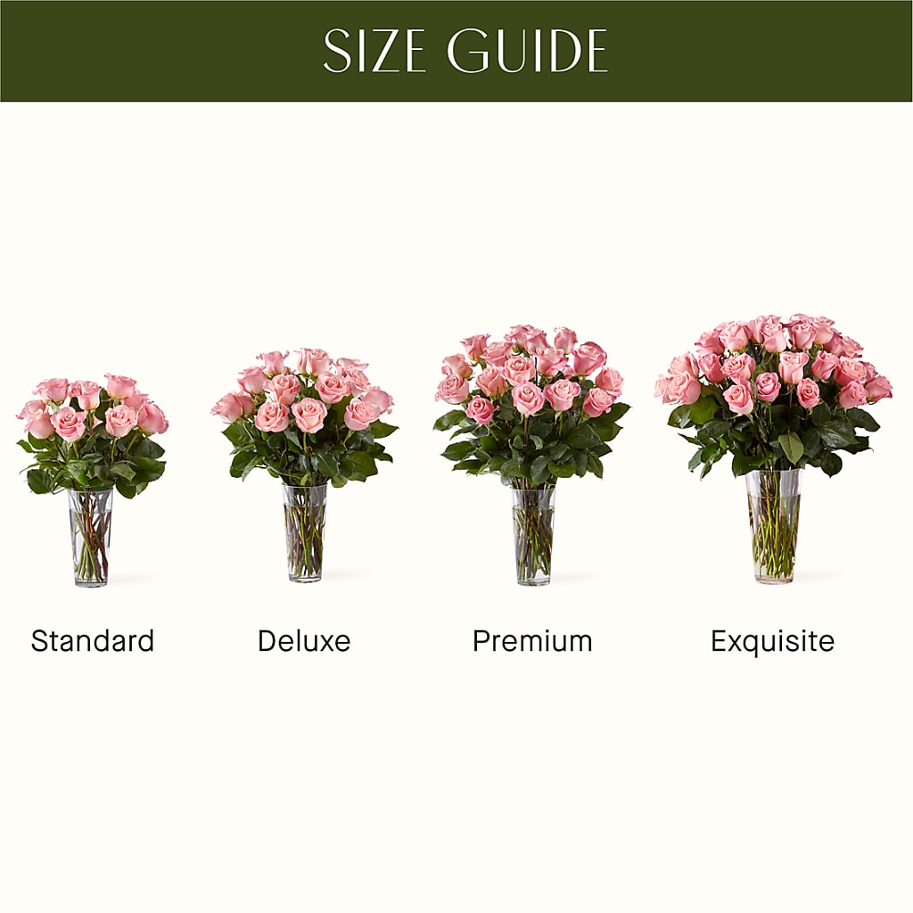 Long Stem Pink Rose Bouquet –  Attitudes-n-designs, Houma LA