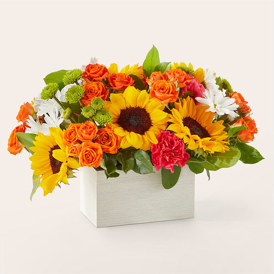 Sun-drenched Blooms Box Bouquet –  Attitudes-n-designs, Houma LA