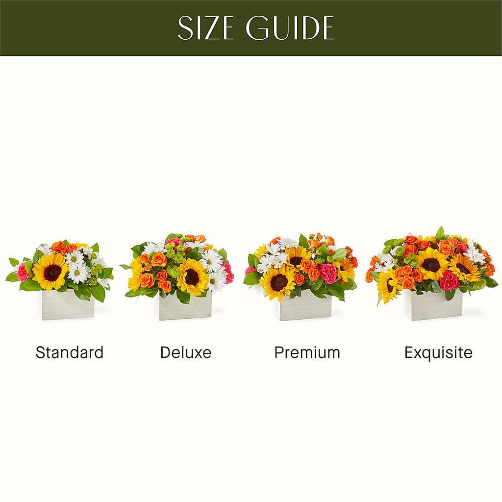 Sun-drenched Blooms Box Bouquet –  Attitudes-n-designs, Houma LA