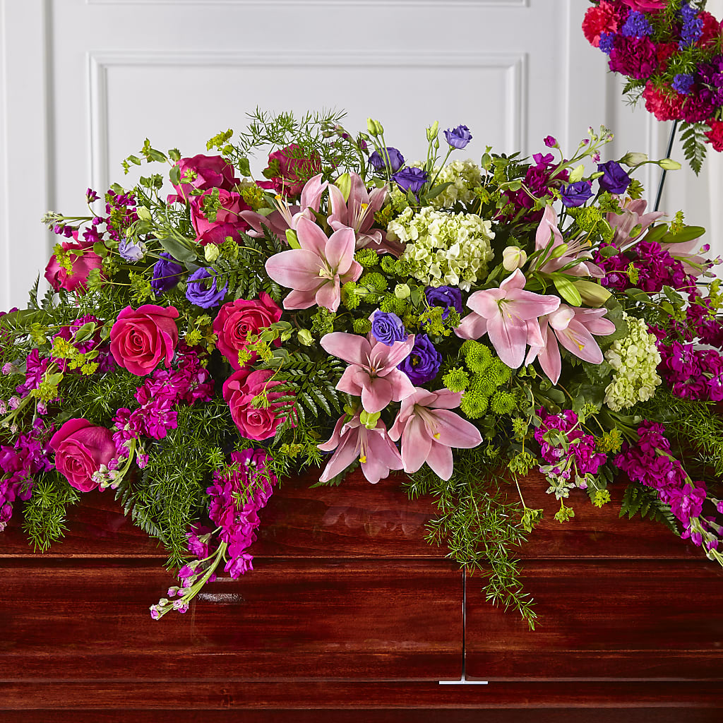 Radiant Tribute Casket Spray –  Attitudes-n-designs, Houma LA
