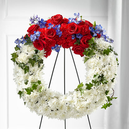 Patriotic Passion Wreath –  Attitudes-n-designs, Houma LA