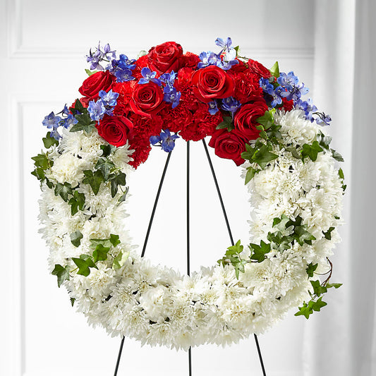 Patriotic Passion Wreath –  Attitudes-n-designs, Houma LA