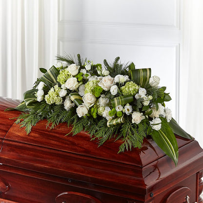 Hopeful Gesture Casket Spray –  Attitudes-n-designs, Houma LA