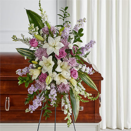 Grateful Hearts Standing Spray –  Attitudes-n-designs, Houma LA