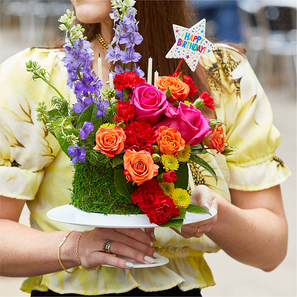 Best Year Yet Floral Cake –  Attitudes-n-designs, Houma LA