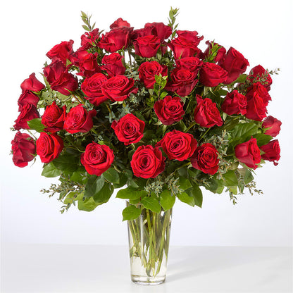 Forever Yours Fifty Stem Red Rose Bouquet –  Attitudes-n-designs, Houma LA