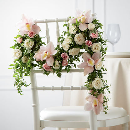 Orchid Rose Chair Décor –  Attitudes-n-designs, Houma LA